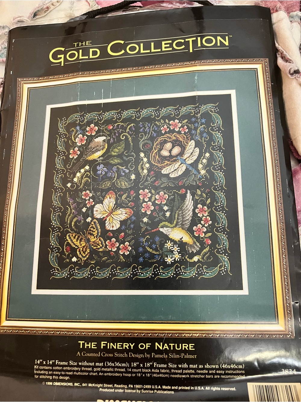 The Gold Collection 'The Finery of Nature' Wall Art - Green, Black, Gold Accents
